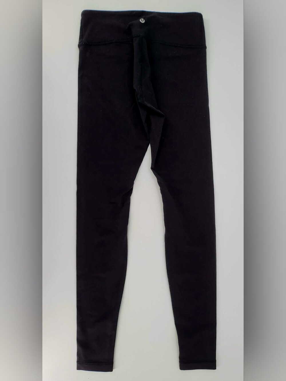 lululemon athletica Women’s Black High Rise Ankle Leggings 6 Stretch Logo